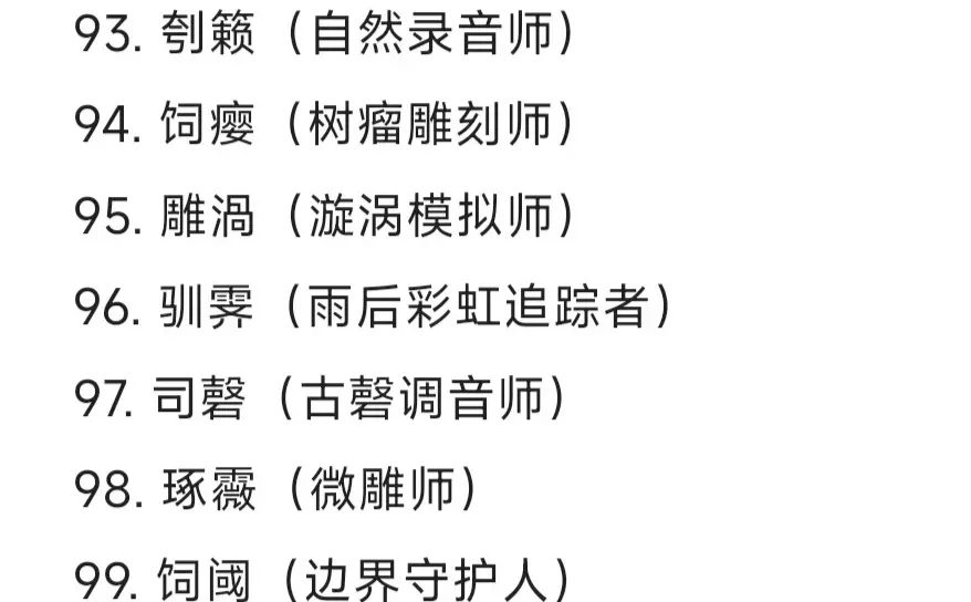 可以写进小说里的冷门职业