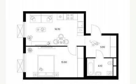 7.5w，1号线精装一室一厅