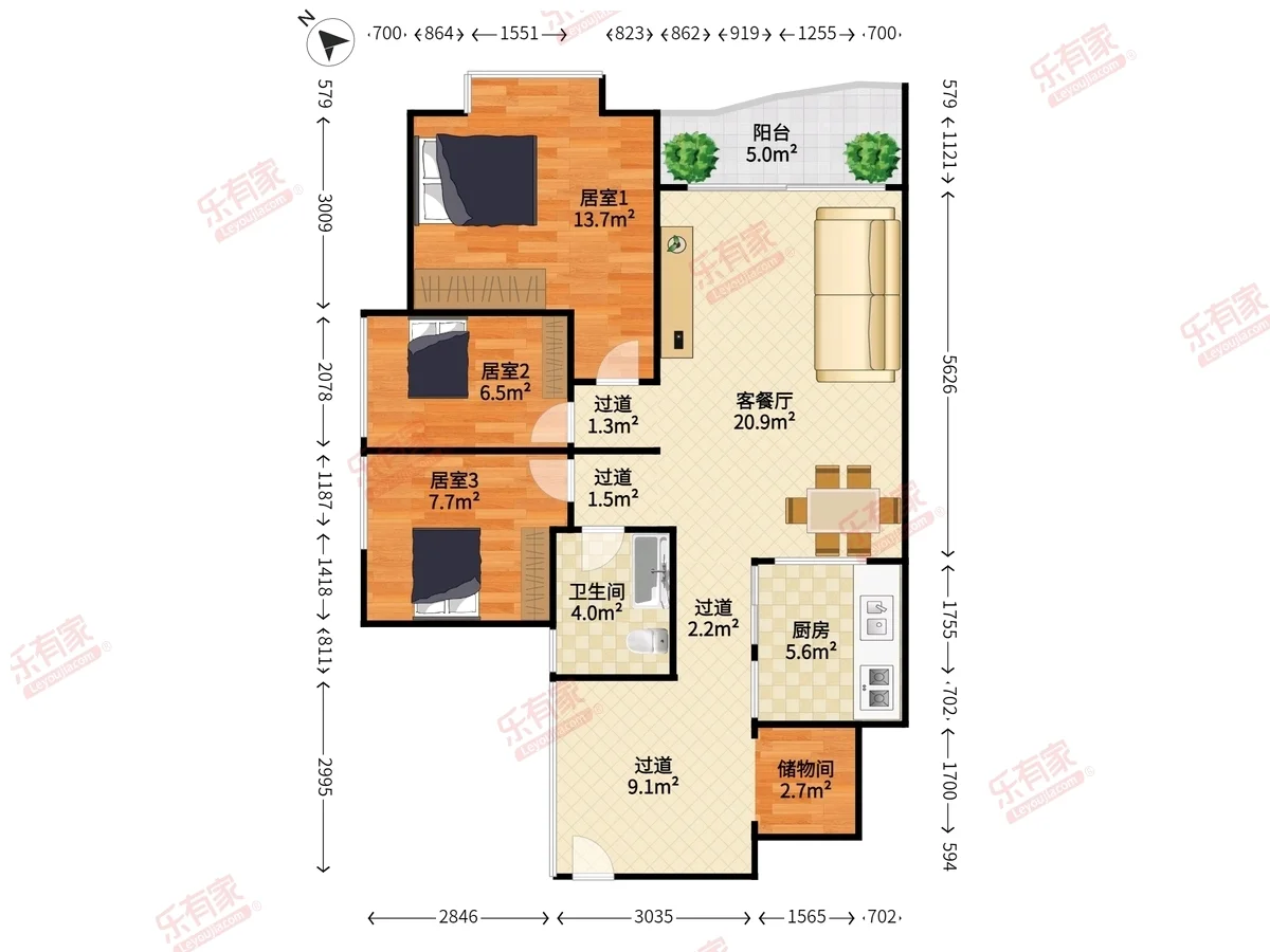 金港华庭租房｜价格惊喜！4室好房速来