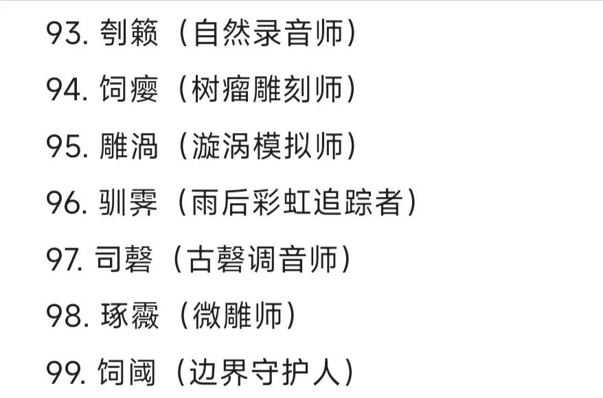 可以写进小说里的冷门职业