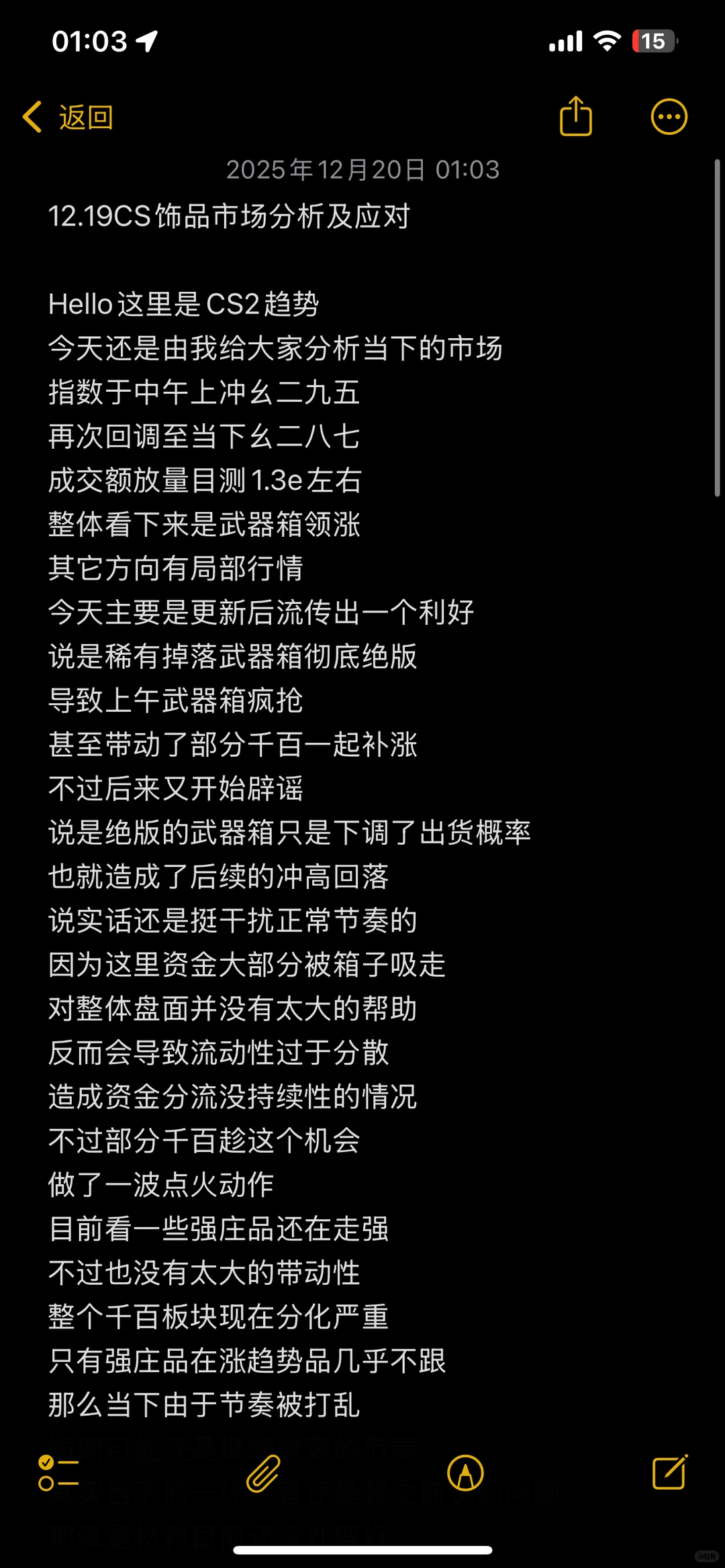 12.19CS饰品市场分析及应对