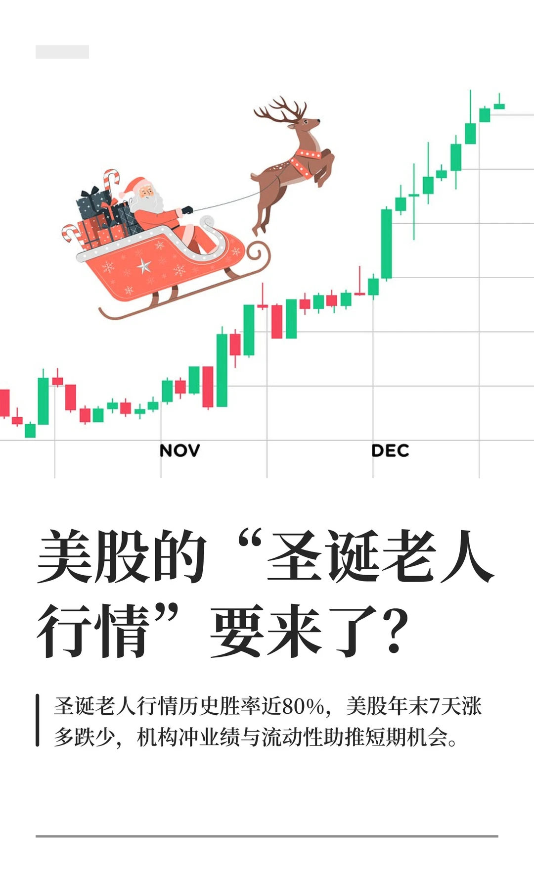 美股的“圣诞老人行情”要来了？