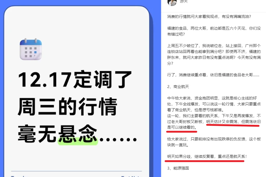 定调周三下午行情，三个字