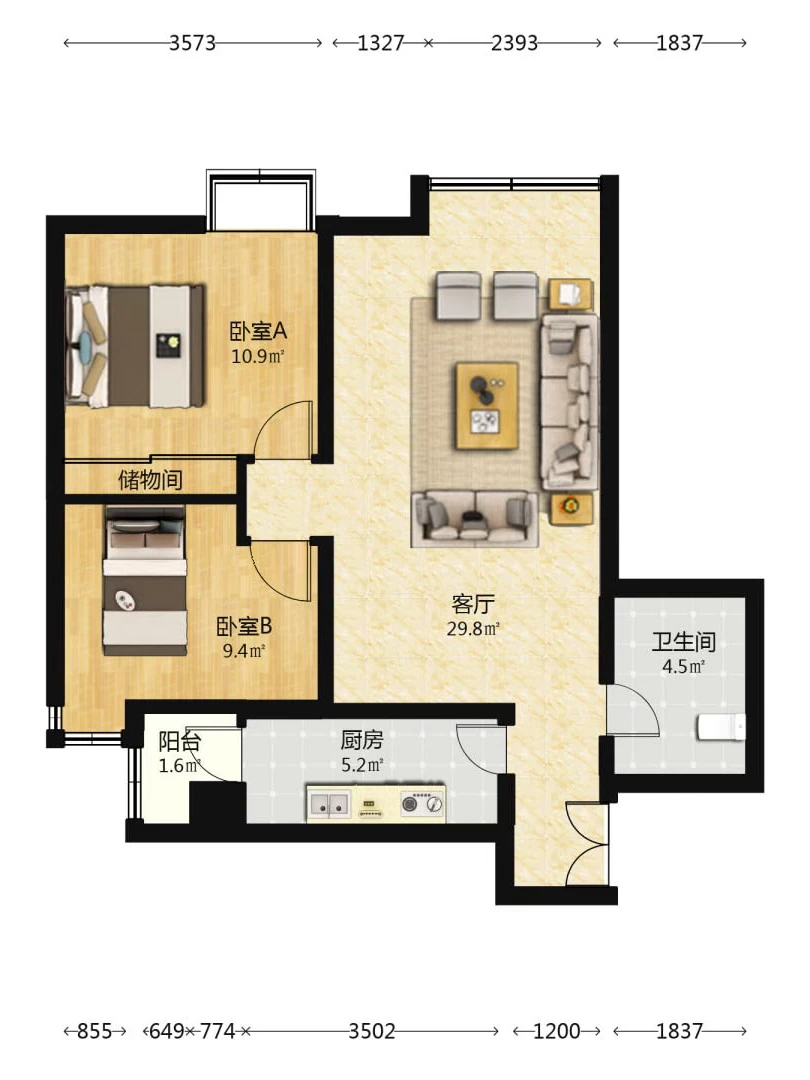 北京选房 | 双井，富力城首选南北两居，捡漏