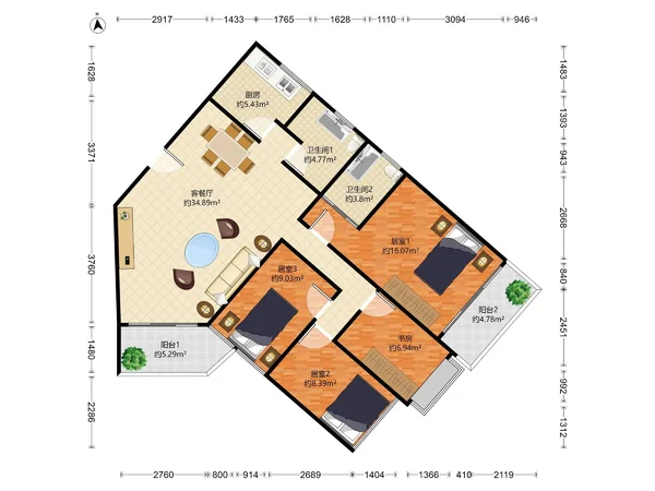 百花+深实验|泳池花园 长怡花园👍🏻