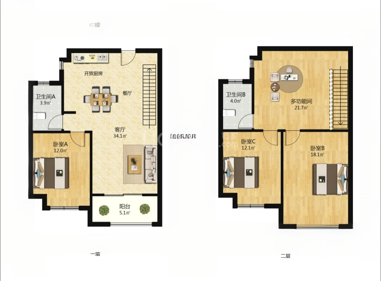 常州钟楼|126㎡精装复式近地铁公园🏡