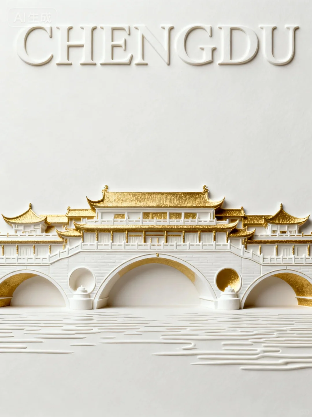 这质感搭配金色，真的超适合地产