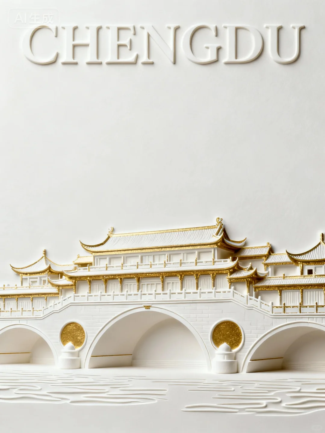 这质感搭配金色，真的超适合地产