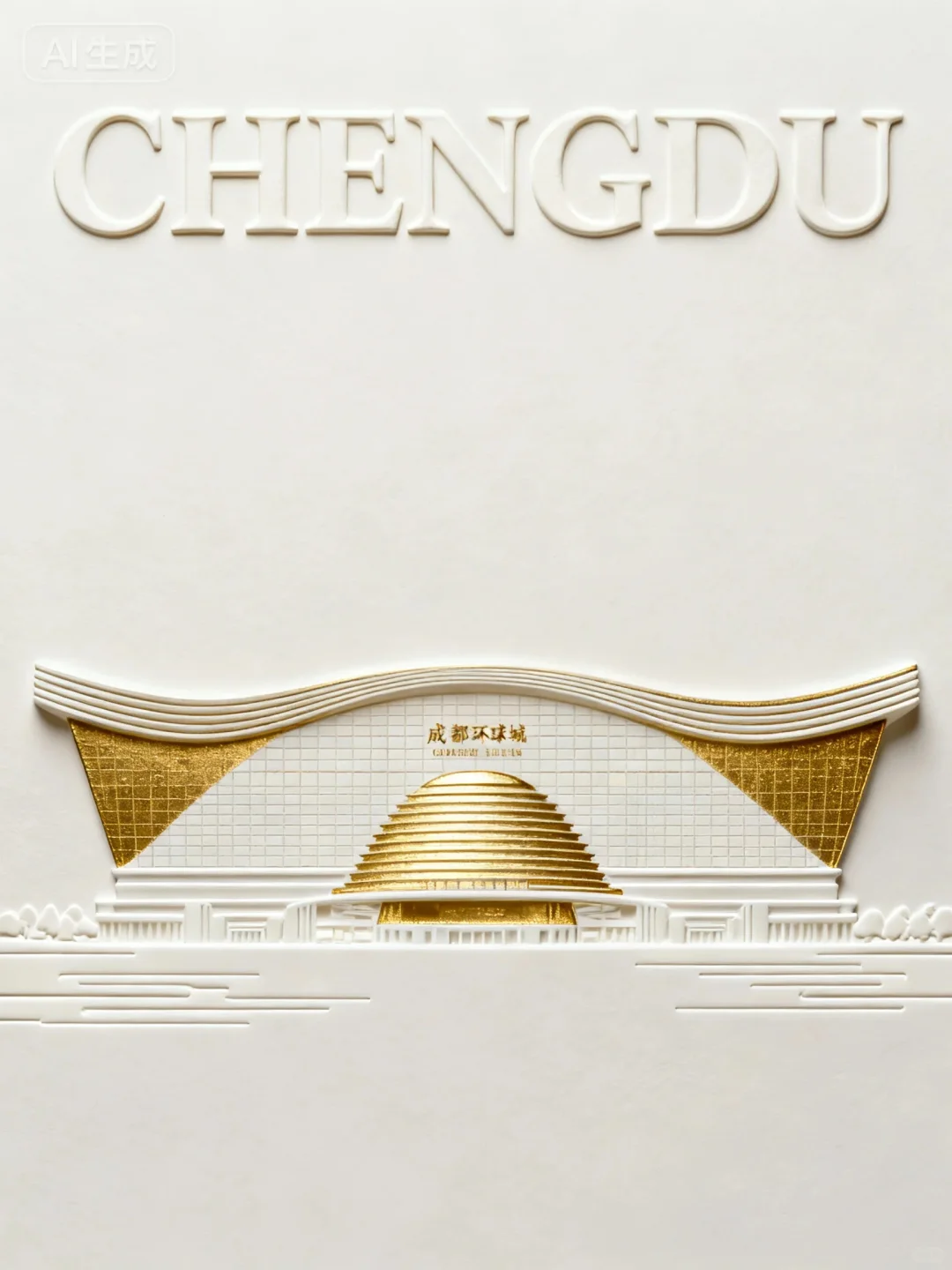 这质感搭配金色，真的超适合地产