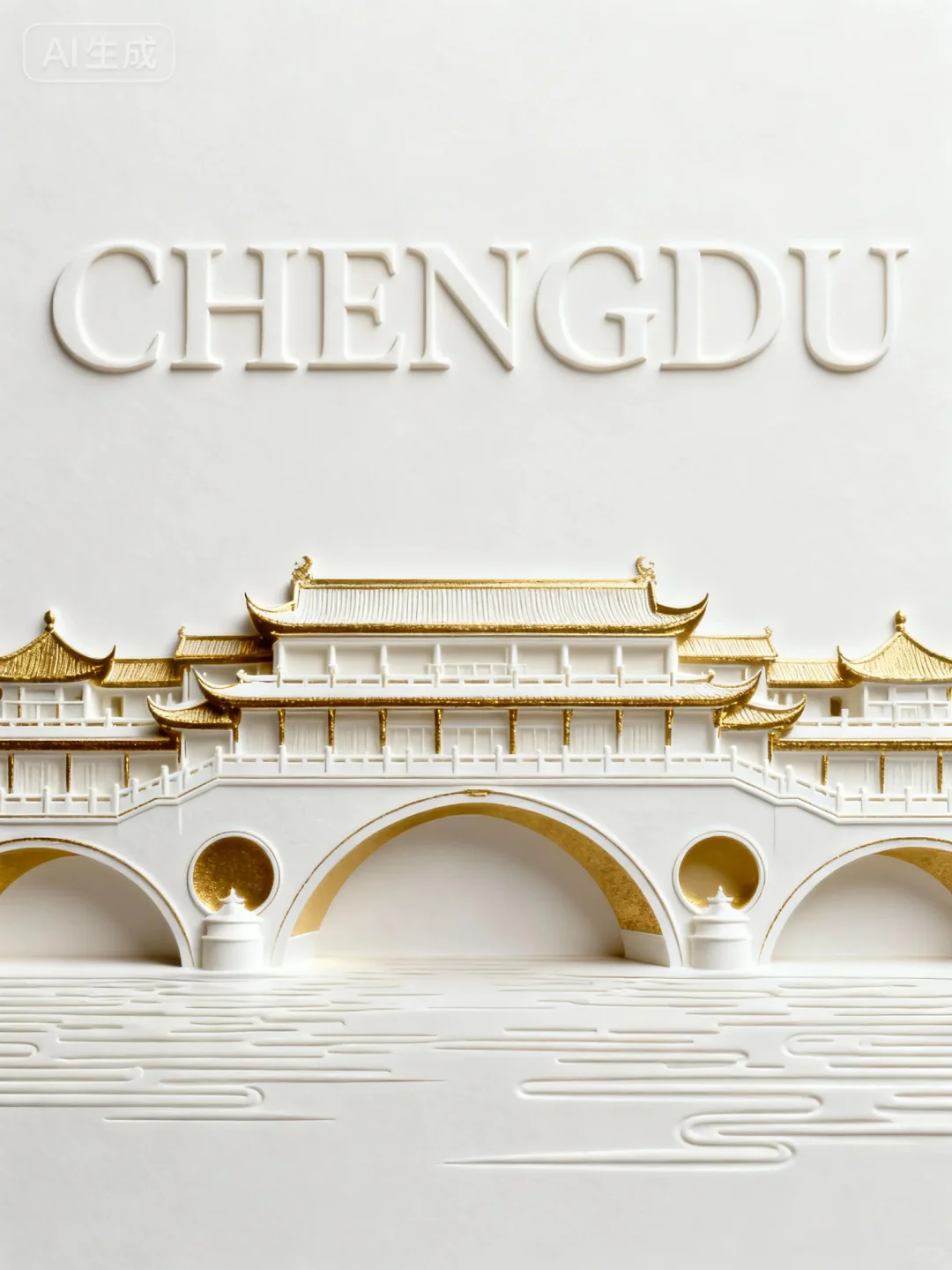 这质感搭配金色，真的超适合地产