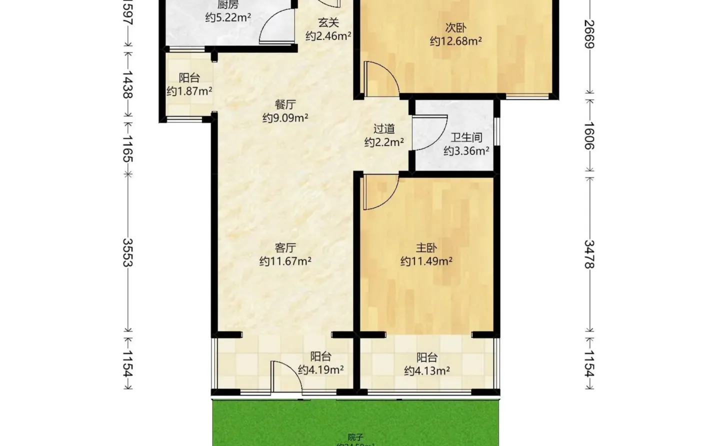 石家庄裕华区 | 92平 1楼带独院 价格超低