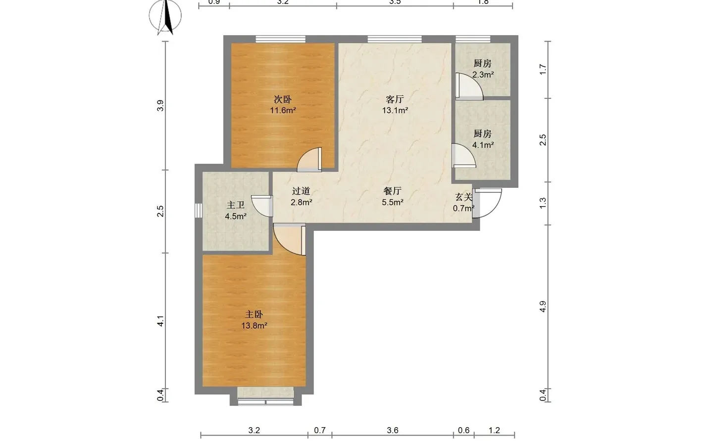 39.5W抢北二环精装两室！房东怕是会哭😭