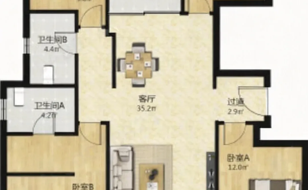 桥西次新房中海精装修四叶草330个