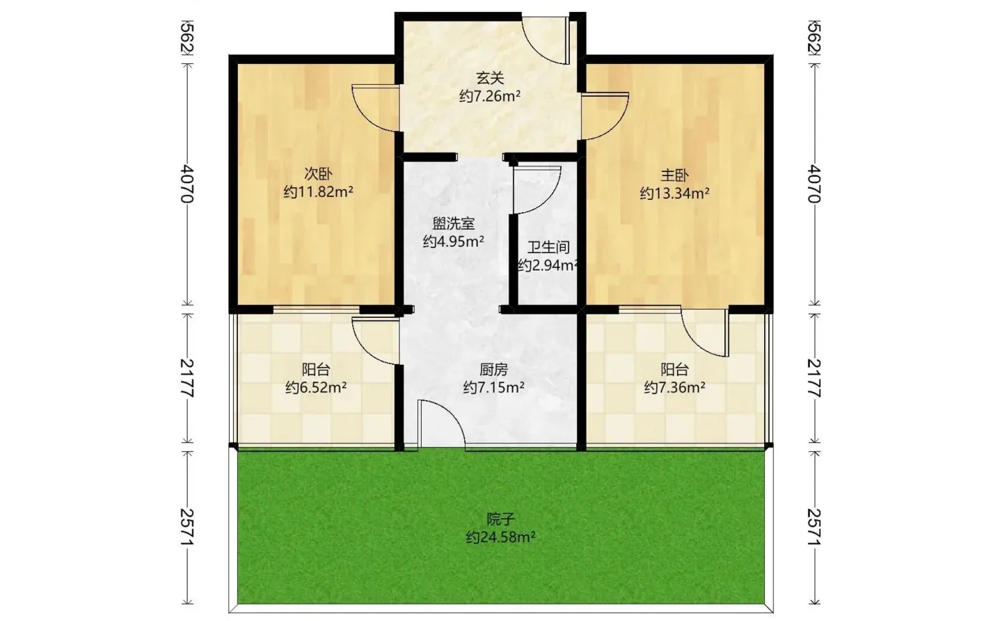 新华区 一楼带院的房子 院子25㎡ 100万