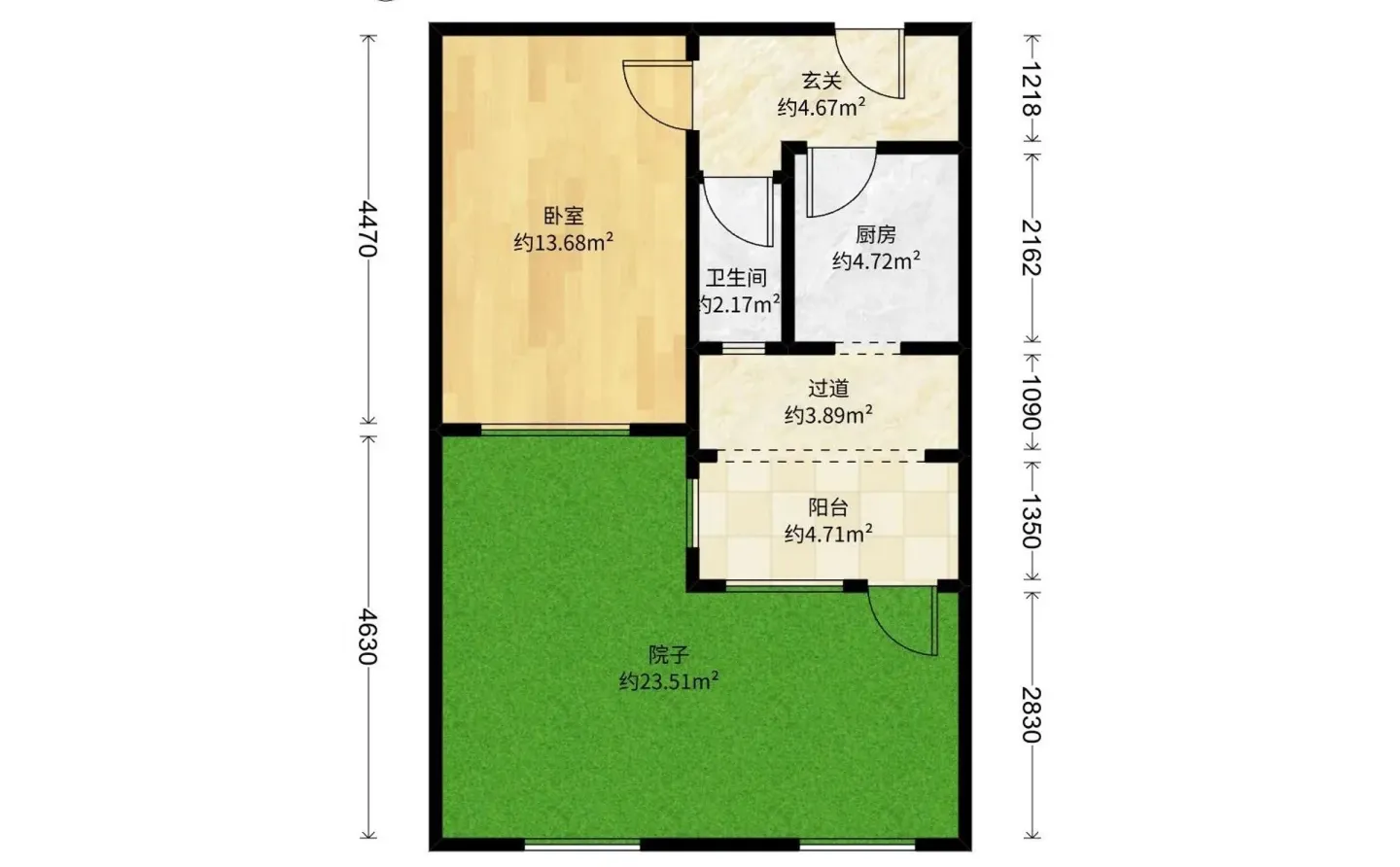 石家庄长安区 | 55㎡ 35万 1楼带院 邻地铁口
