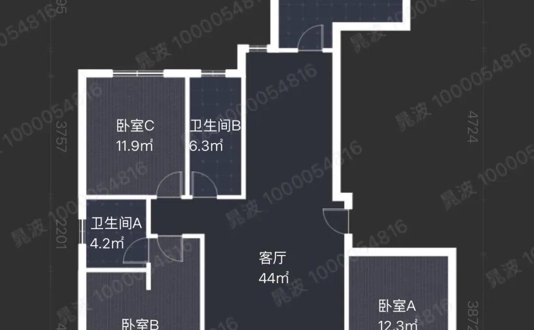 裕华区一梯一户宝藏双书包房源