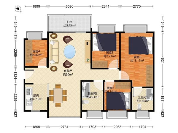 深圳‼️ 1xx9万4室精装房 + 现房上车！