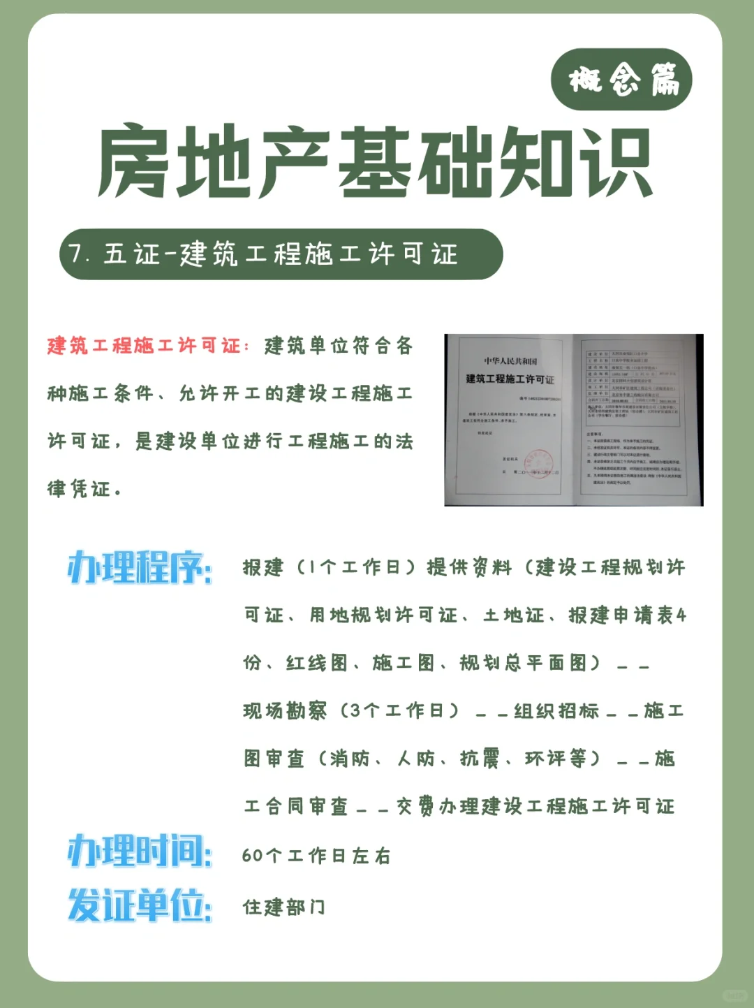 房地产项目“五证”