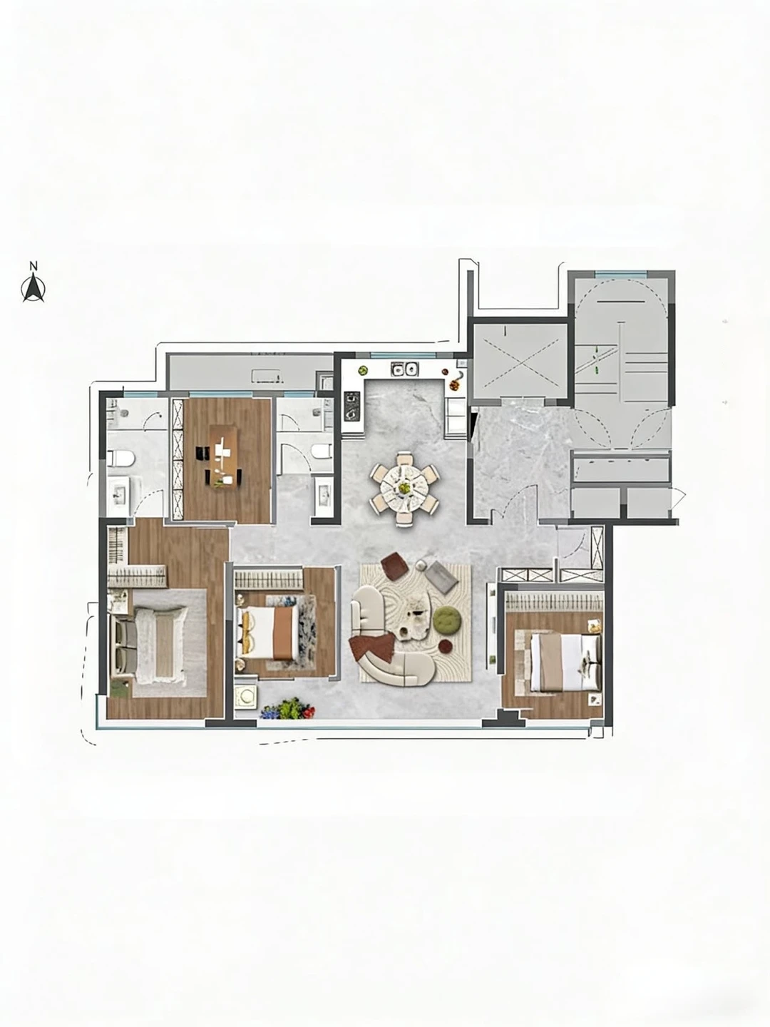 感谢济南的房价CBD精装143平340个 一梯一户