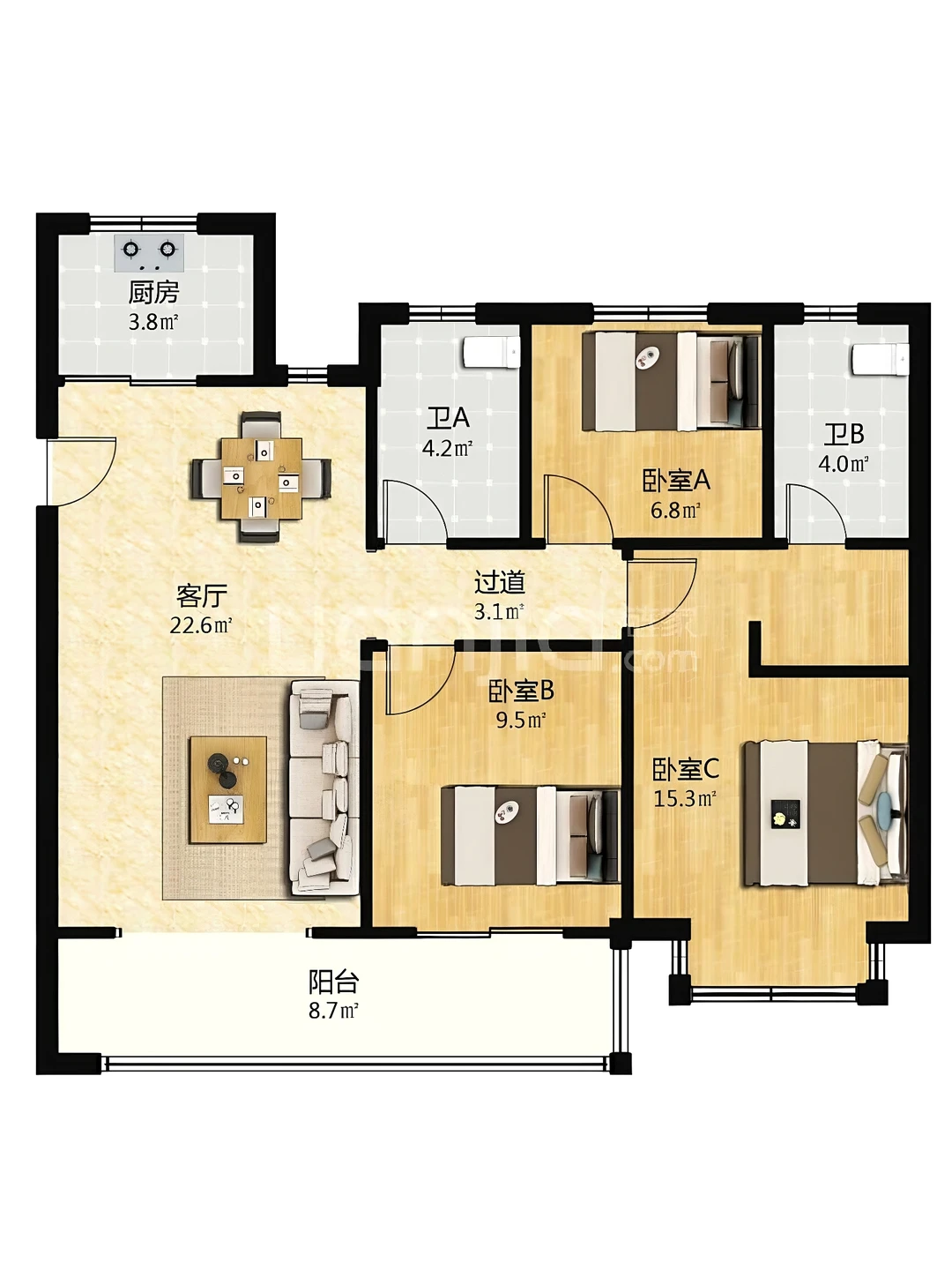 一年半跌去140万丨江上印114平东首好楼层