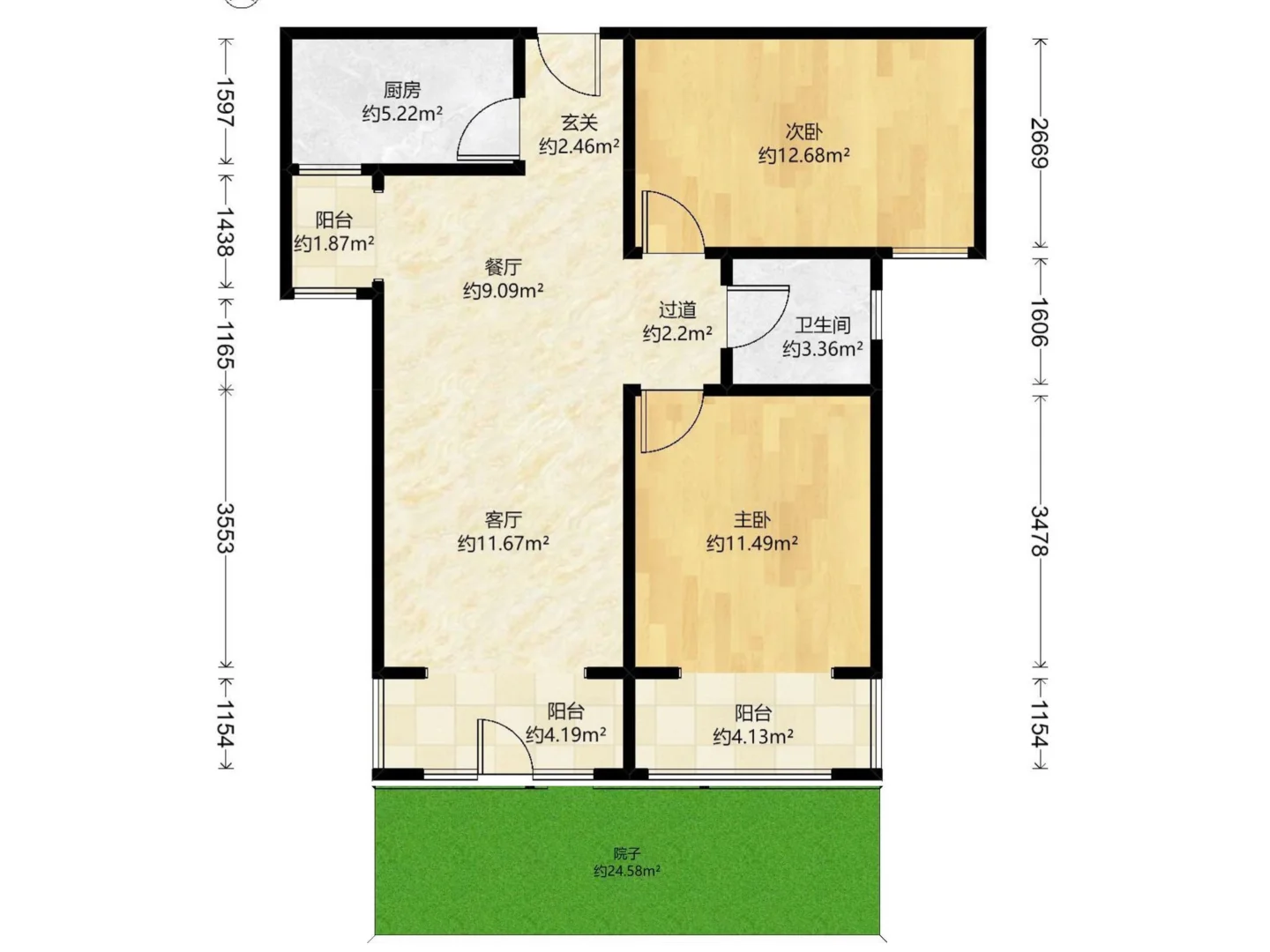 石家庄裕华区 | 92平 1楼带独院 价格超低