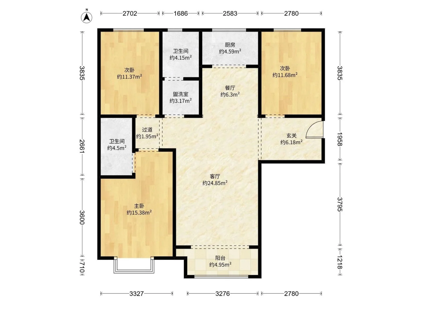 石家庄长安区 | 130㎡ 88万❗二环旁 好楼层