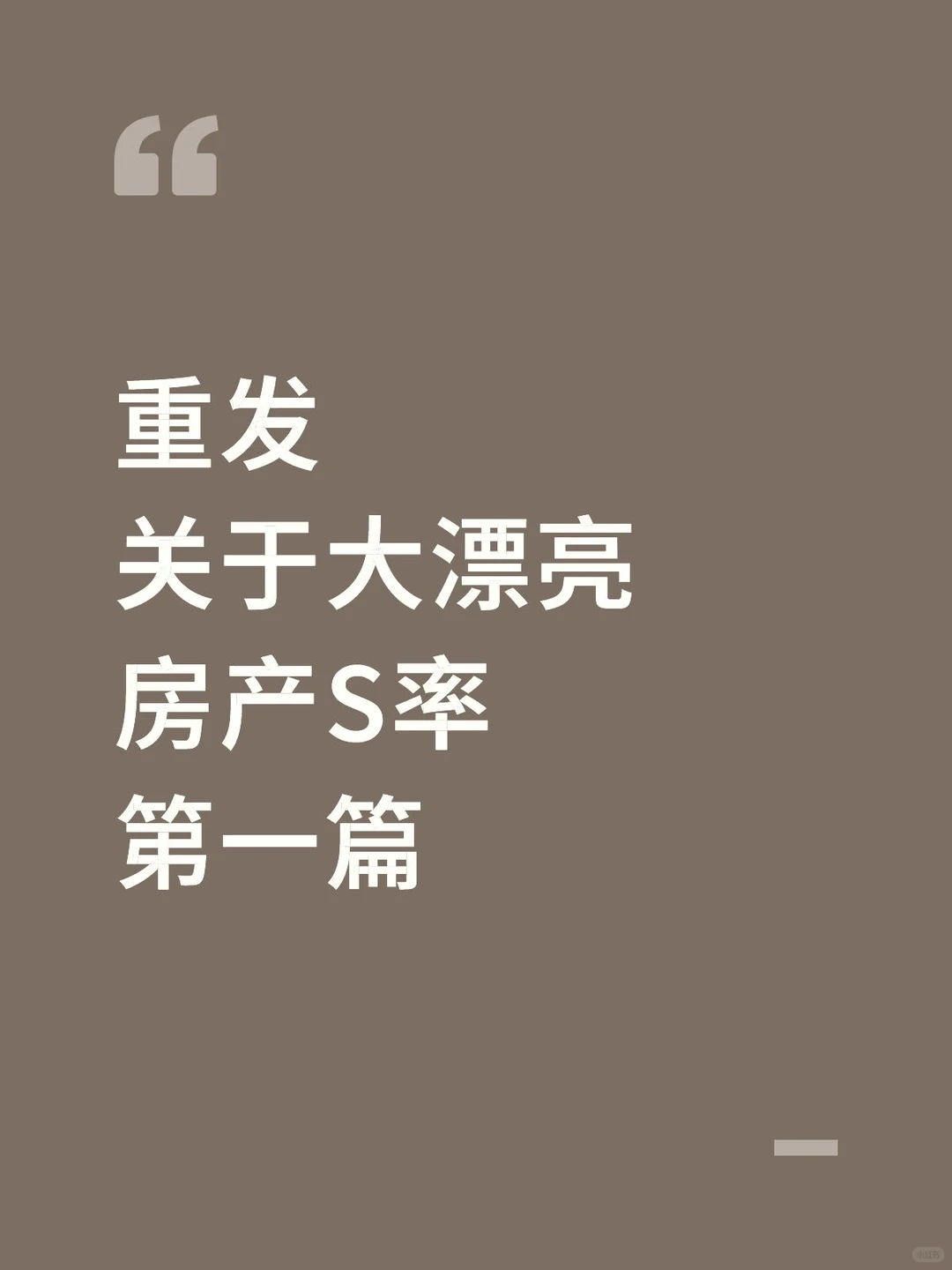 关于大漂亮房产S率·第一篇·25.12.08