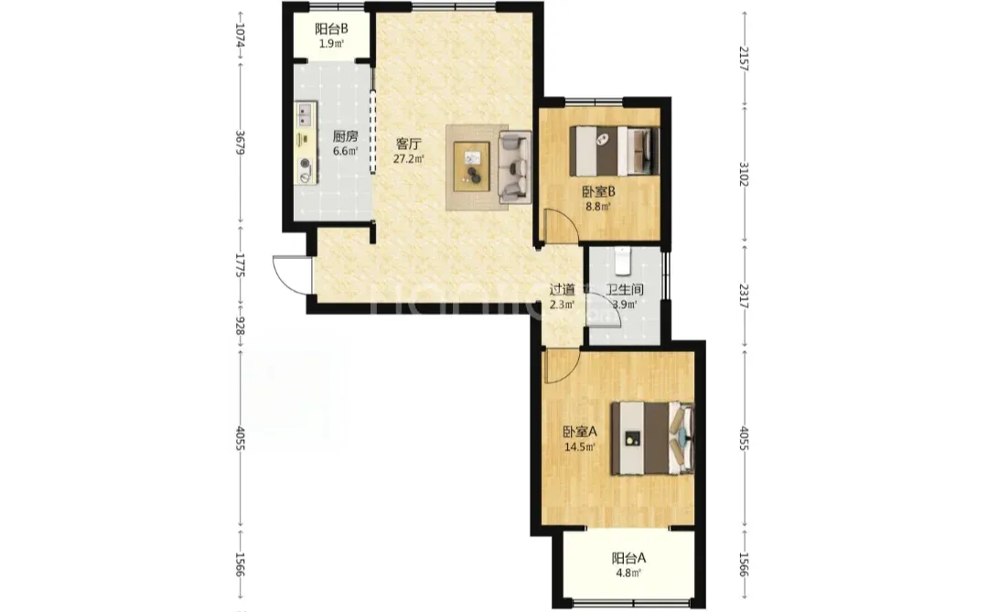 邯郸顺田君邑，精装，好楼层，采光好