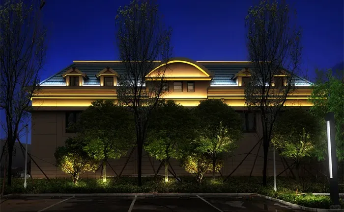 春华秋实售楼处夜景亮化设计