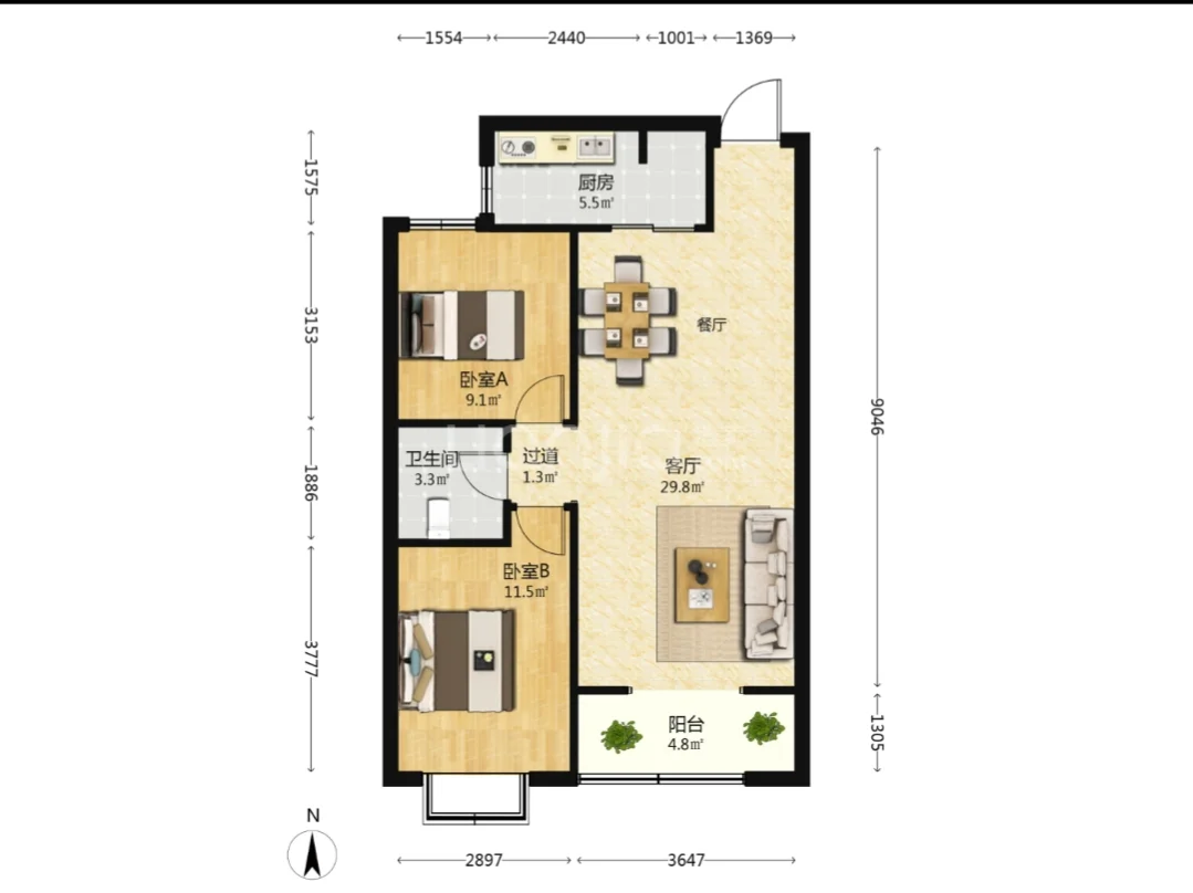 美的梧桐林语，捡漏房