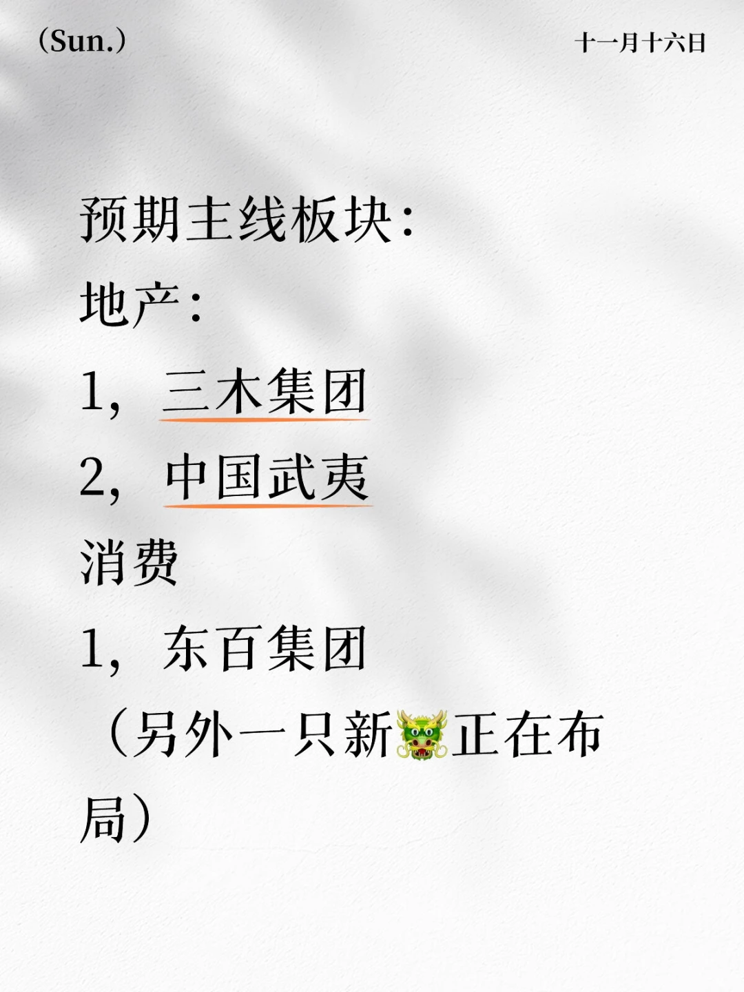 你看好哪些板块？