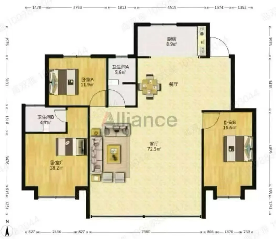 宝鸡曙光路阳光100 一楼出售