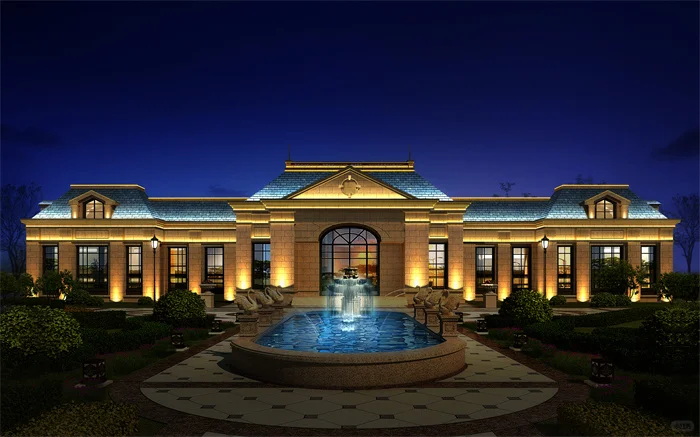 春华秋实售楼处夜景亮化设计