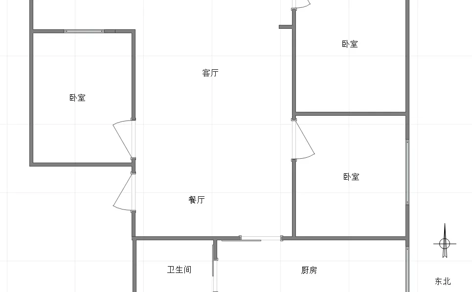 动物园2号线 84㎡3房38.5万