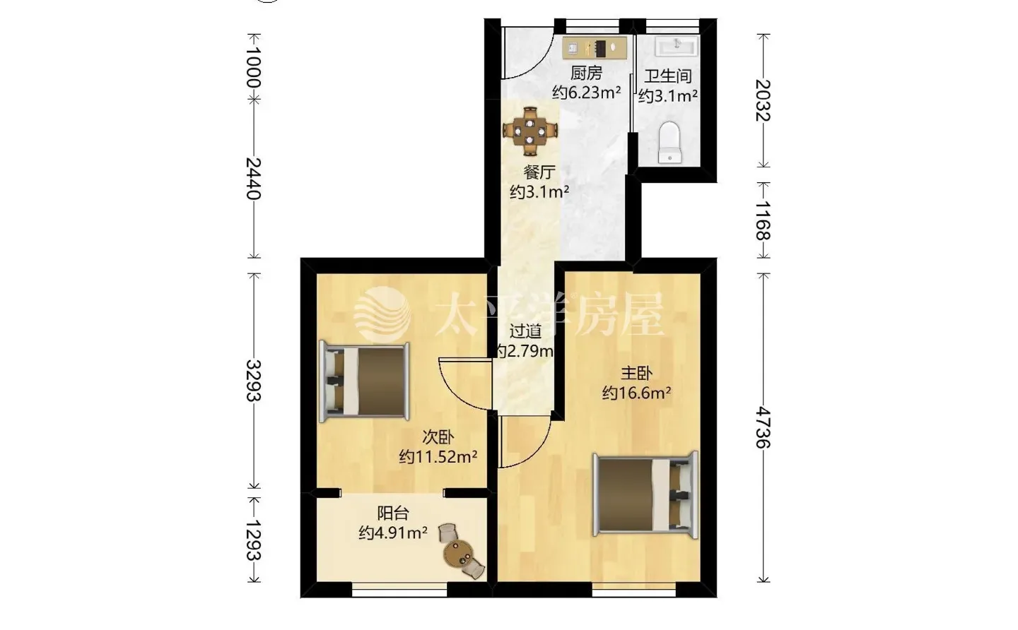 浦东内环内，双南两房，220W，惊喜价出🤔