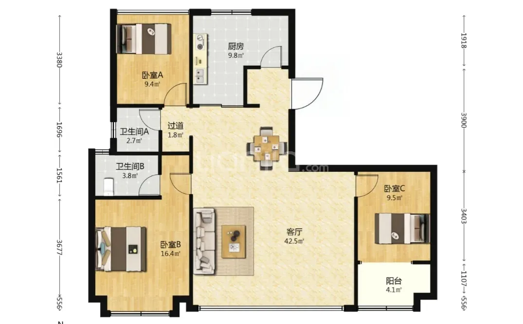 邯郸美的•公园天下，环境优美