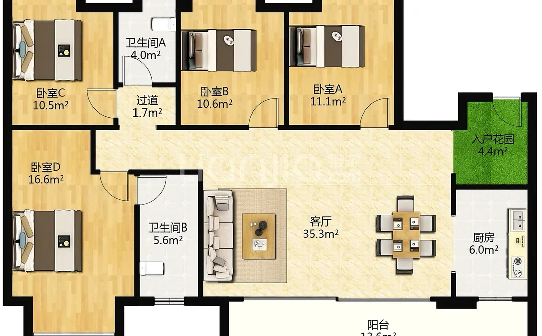 沙区一梯一户大平层🏡143平88万出（带车位）