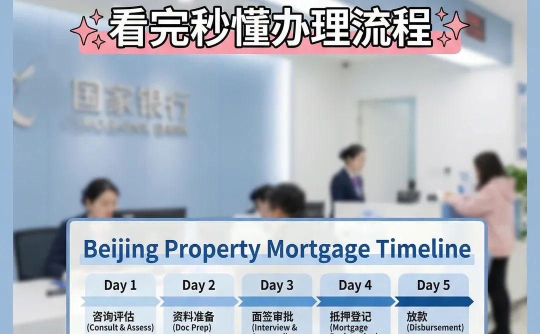 北京房产抵押时间线｜一周内能办好吗？