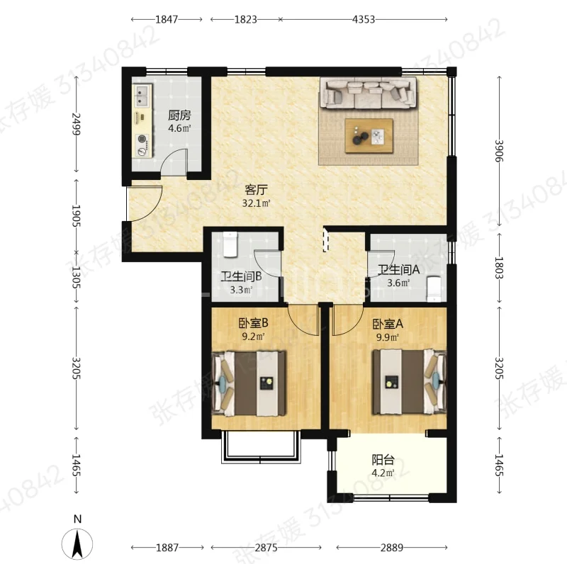 北京买房｜长阳二手房也有转角大窗