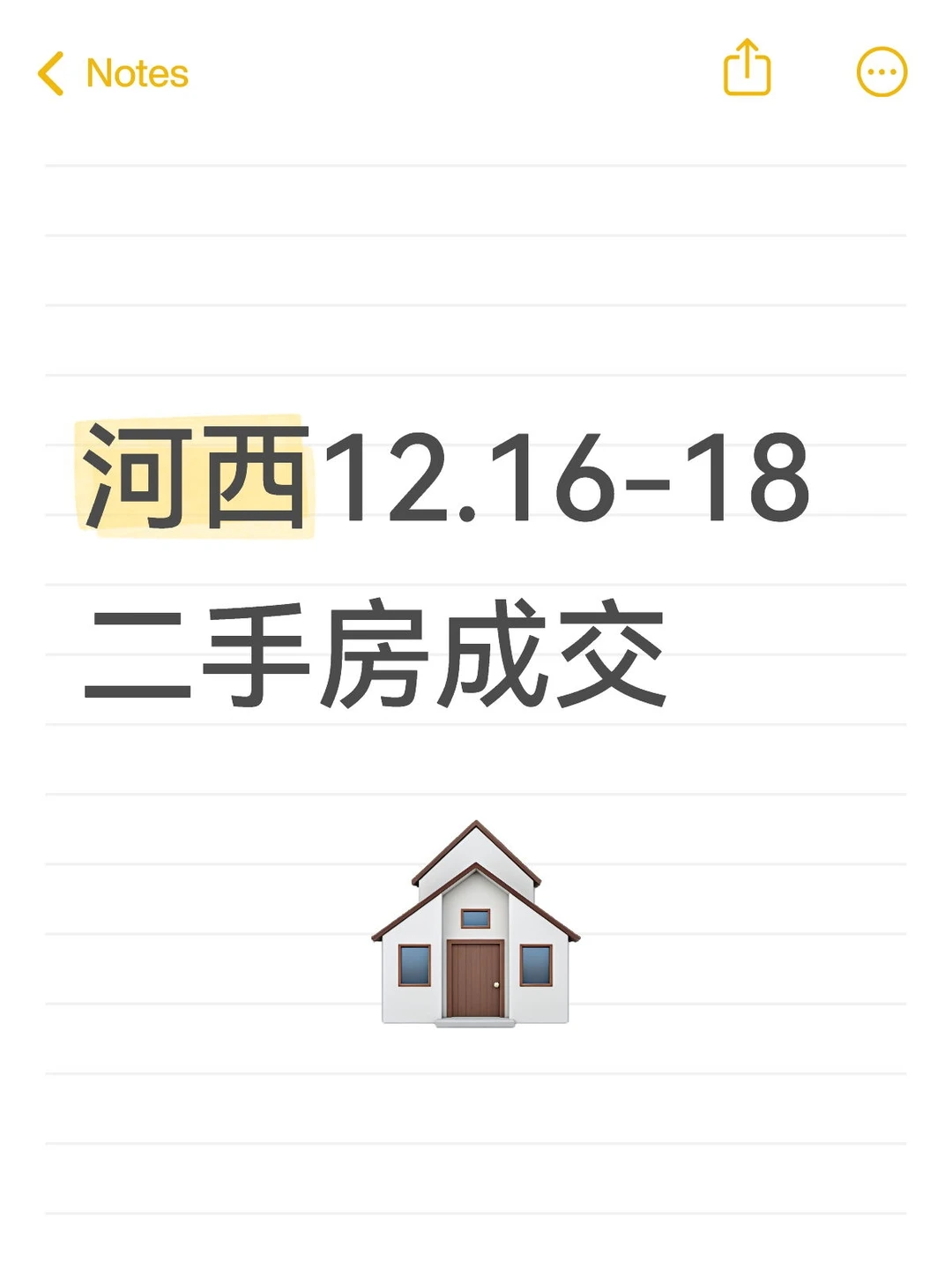 河西二手房成交简报