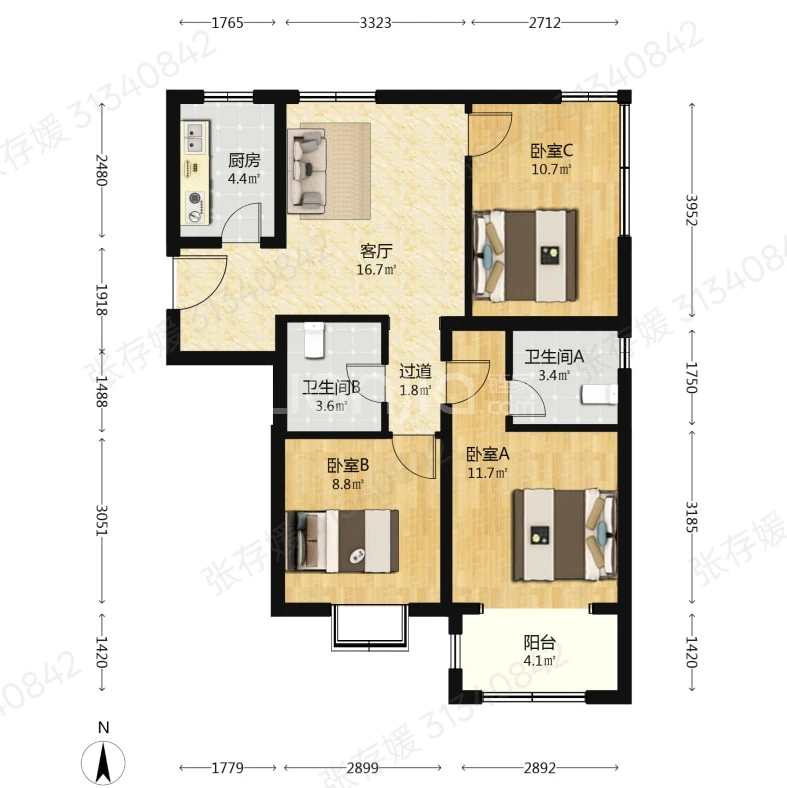 北京买房｜长阳二手房也有转角大窗