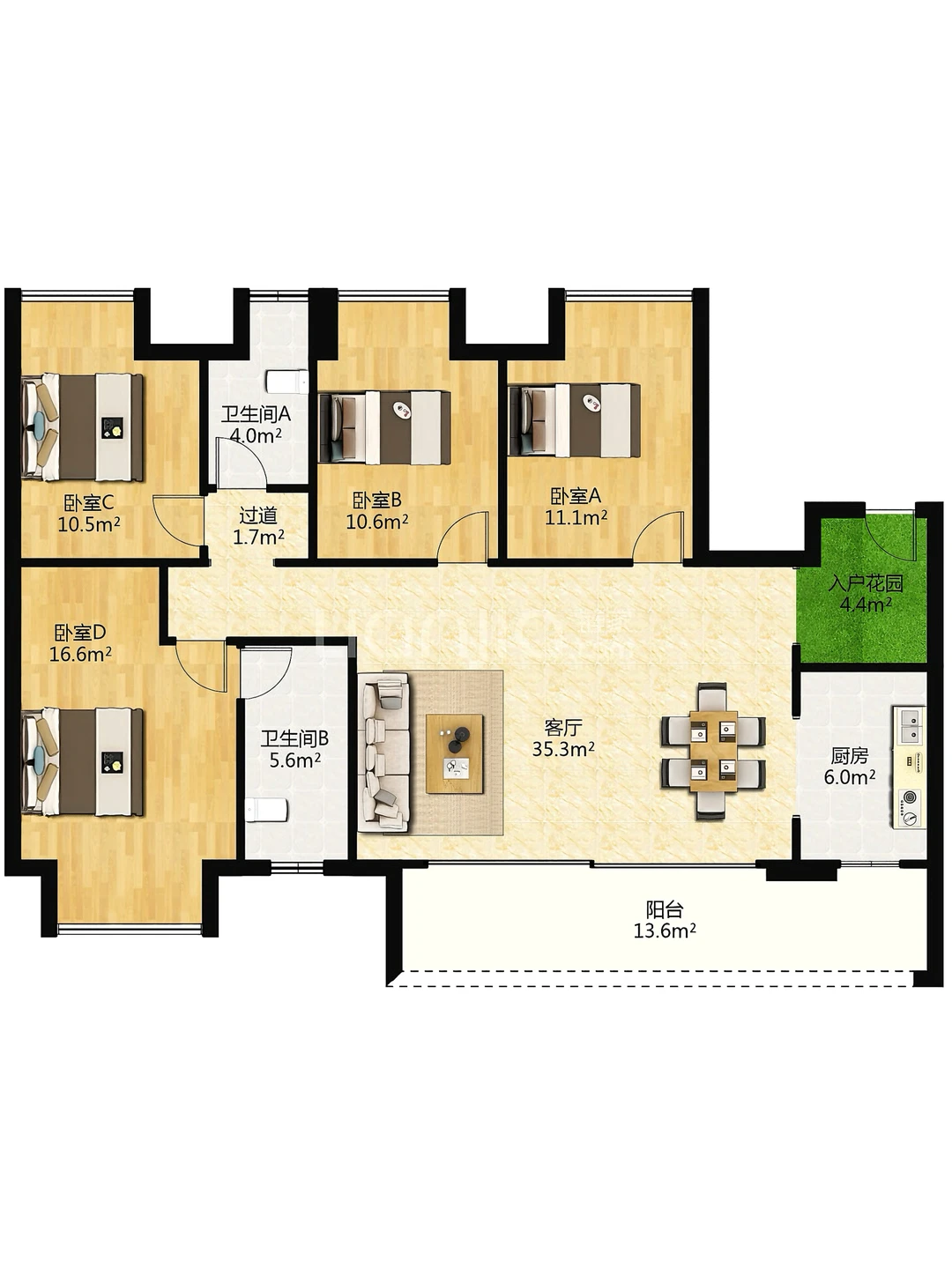 沙区一梯一户大平层🏡143平88万出（带车位）