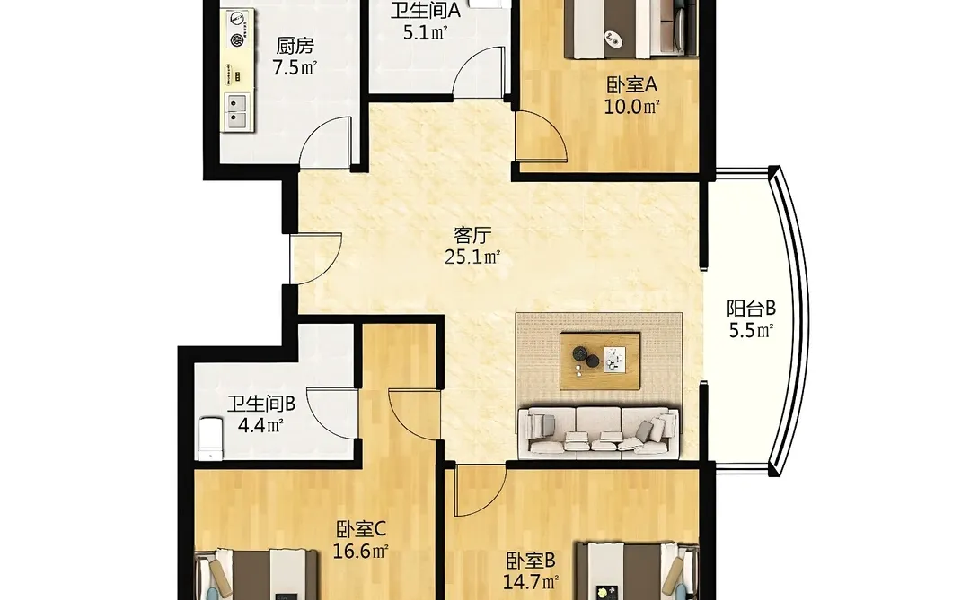 天津｜河北119㎡公司裁员😭100多万急售！