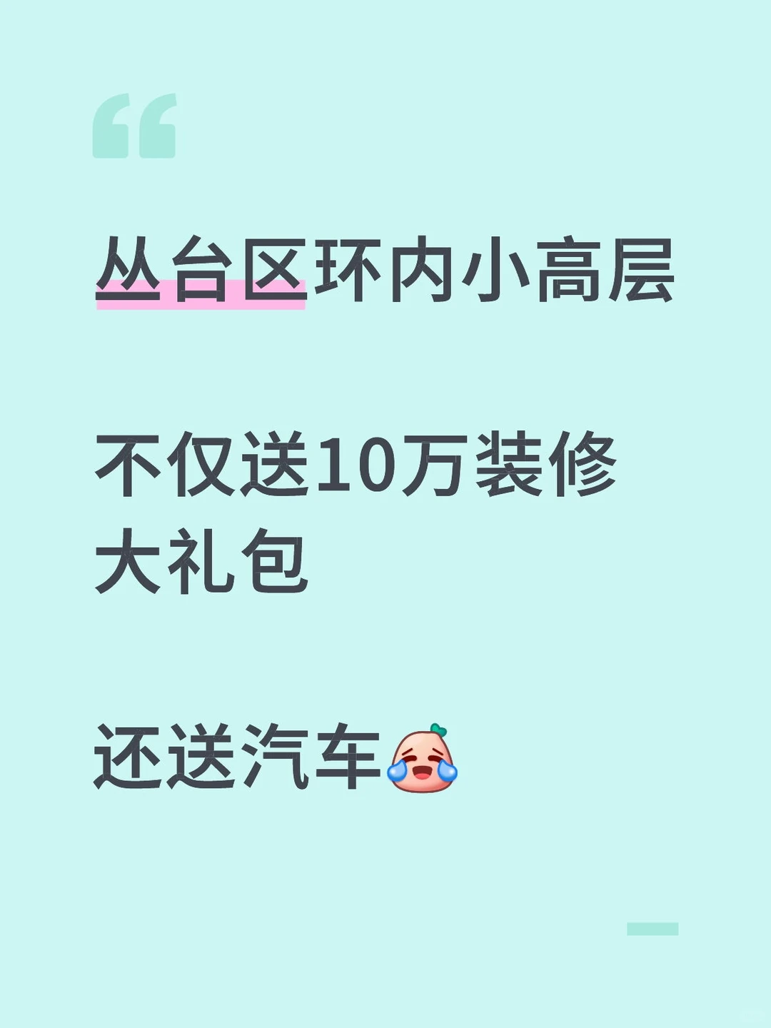 买房送装修送汽车