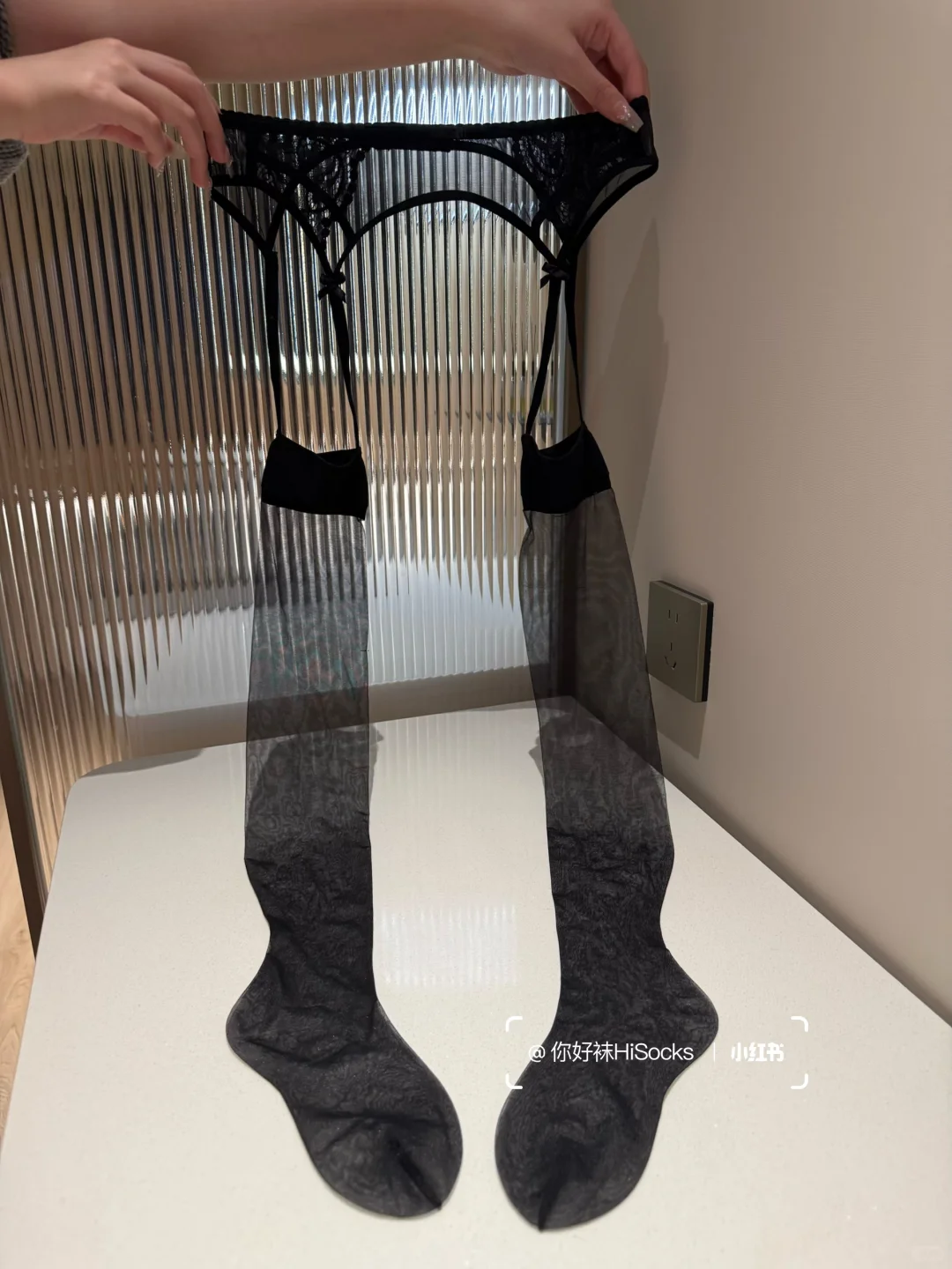 圣诞约会就穿它！黑丝吊带袜真的很绝！