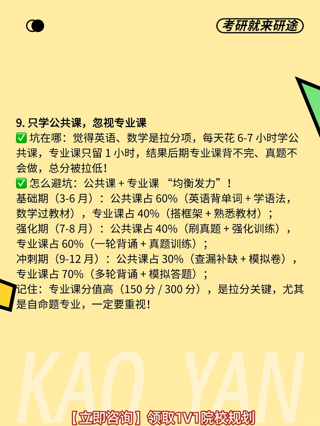 考研踩这10个坑直接凉透💥别等二战才看到