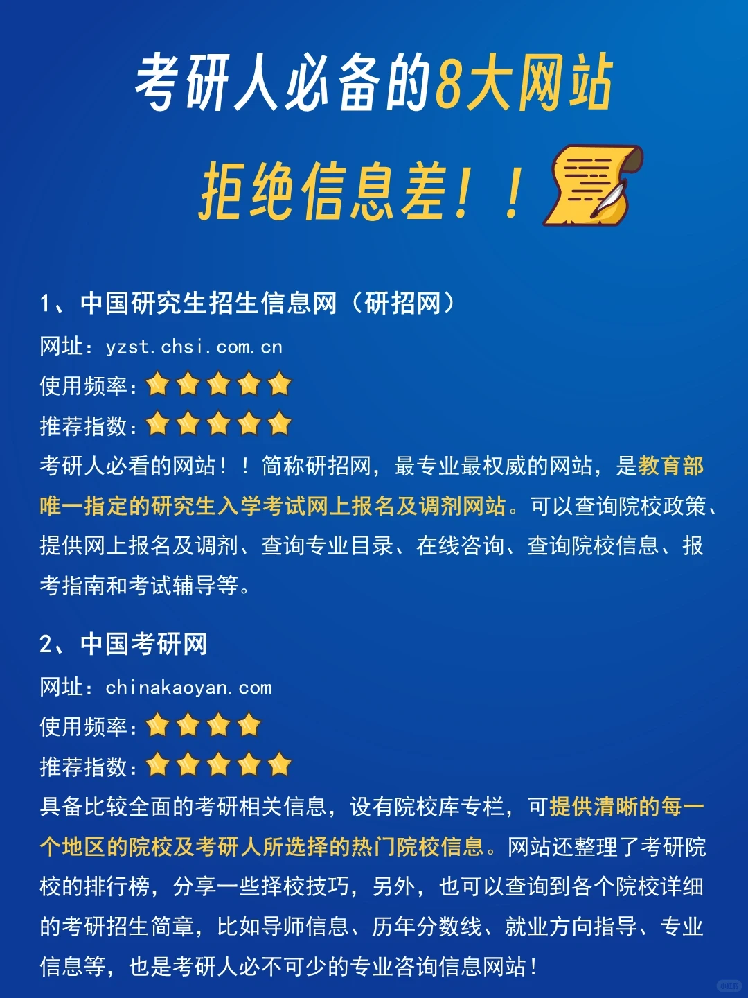 考研人必备的8个网站！收藏！拒绝信息差！