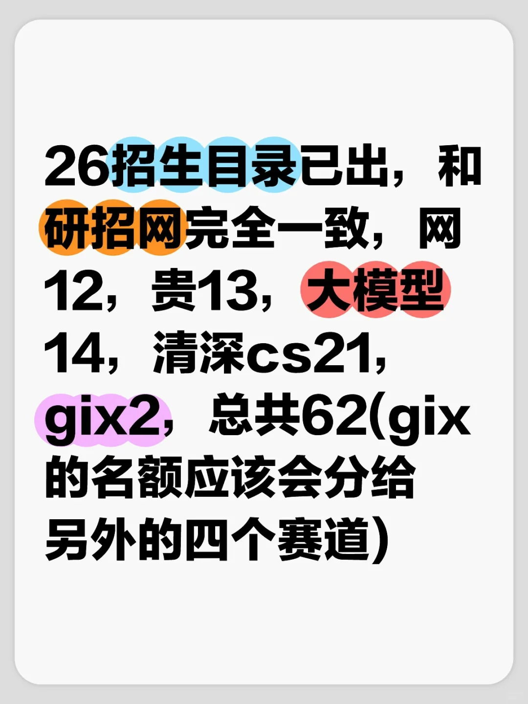 26招生目录已出