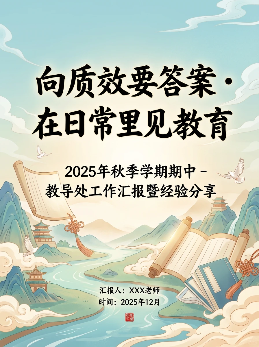 2025年秋季期中教务处工作汇报暨经验分享