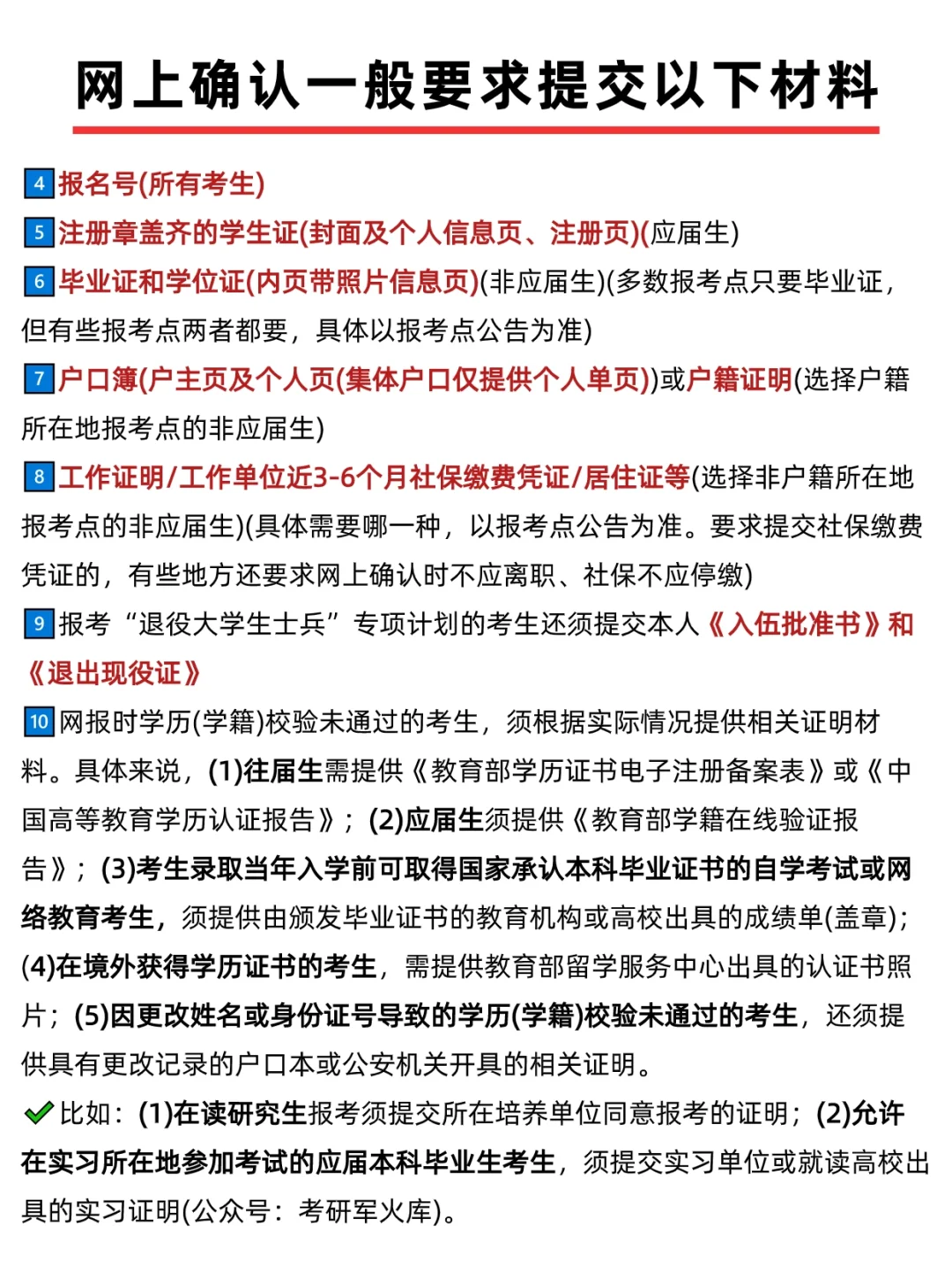 考研缴费成功≠报名成功❗还要准备这些❗